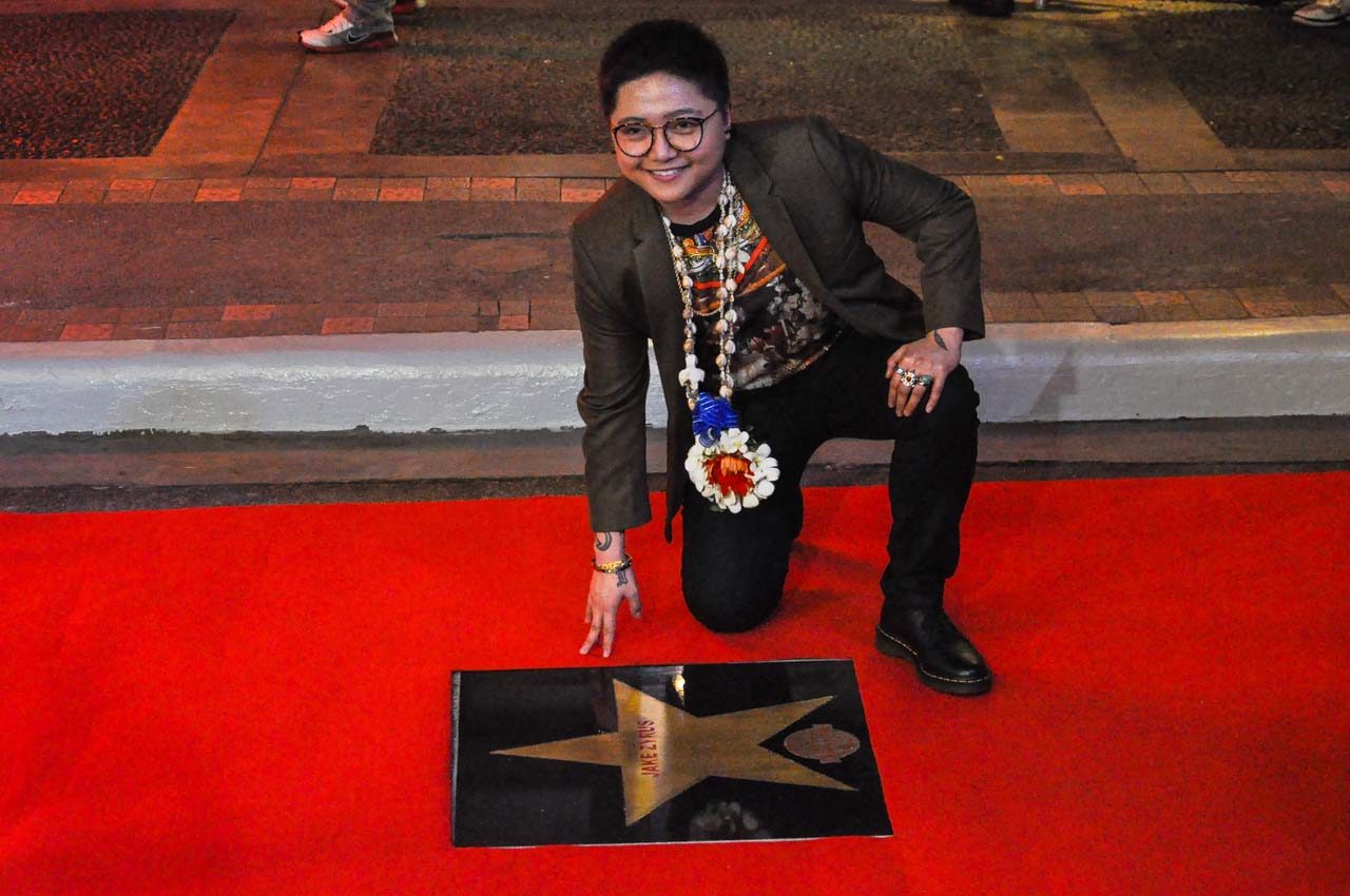 Jake Zyrus during the Walk of Fame event in Eastwood City 