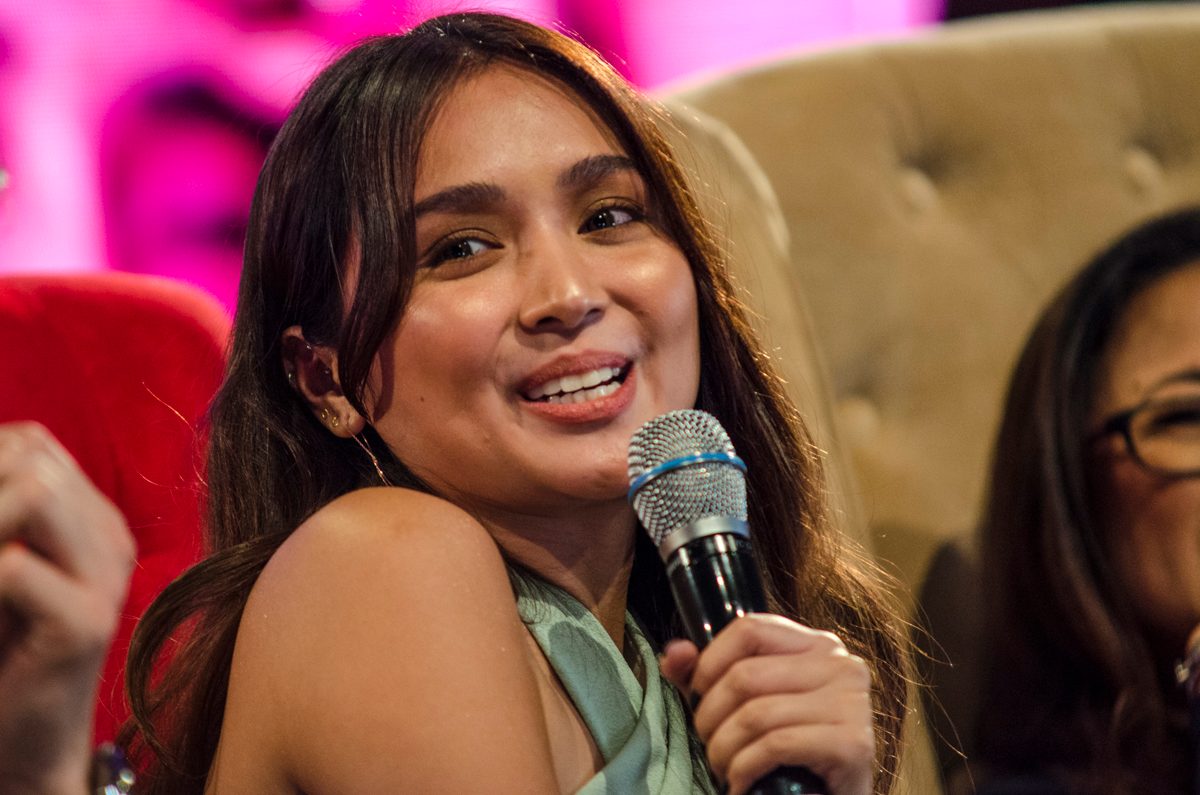 IMMERSION. Kathryn Bernardo says she and Alden Richards immersed themselves in their roles by getting glimpse of the lives of Filipino workers in Hong Kong. Photo by Rob Reyes 
