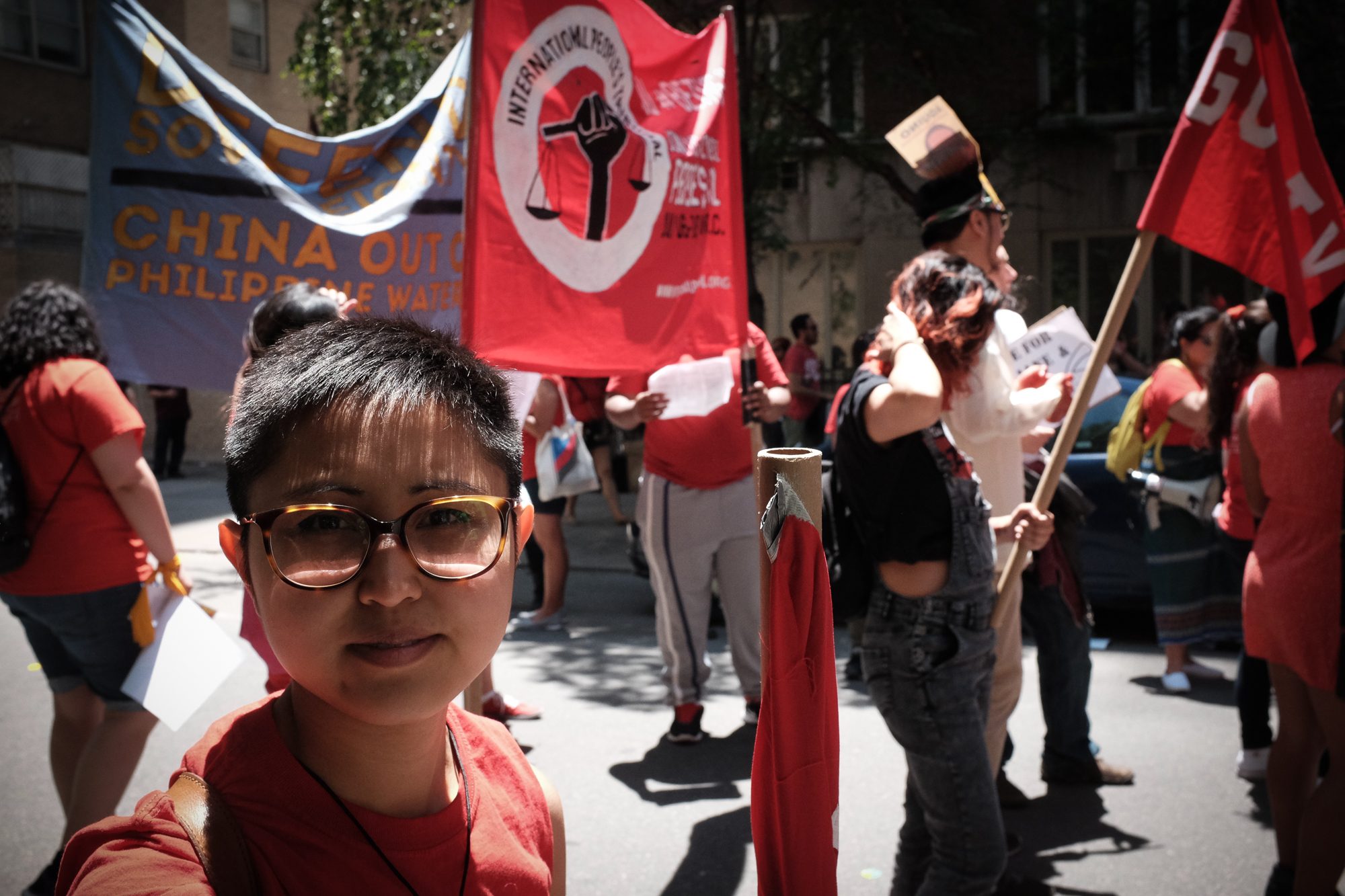 ACTIVIST. Chrissi Fabro says she doesn't think the day should be a celebration of independence, but a day to remind us of the continuing struggle for national liberation and democracy against US Imperialism.  
