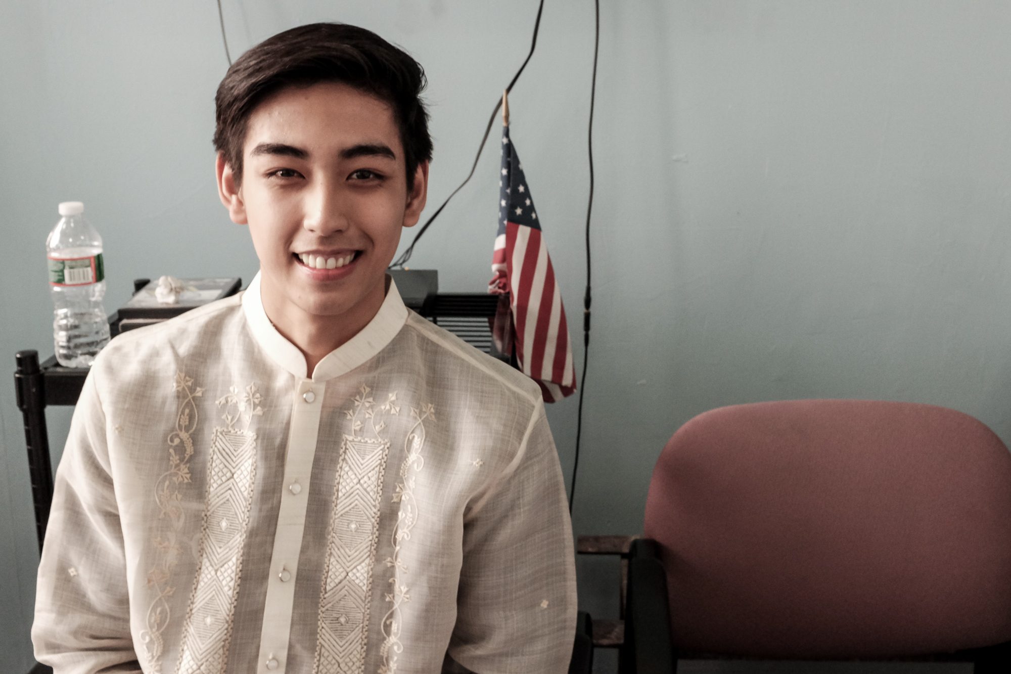 PINOY PRIDE. Filipino ice skater Michael Christian Martinez is proud to have participated the Independence Day parade.  