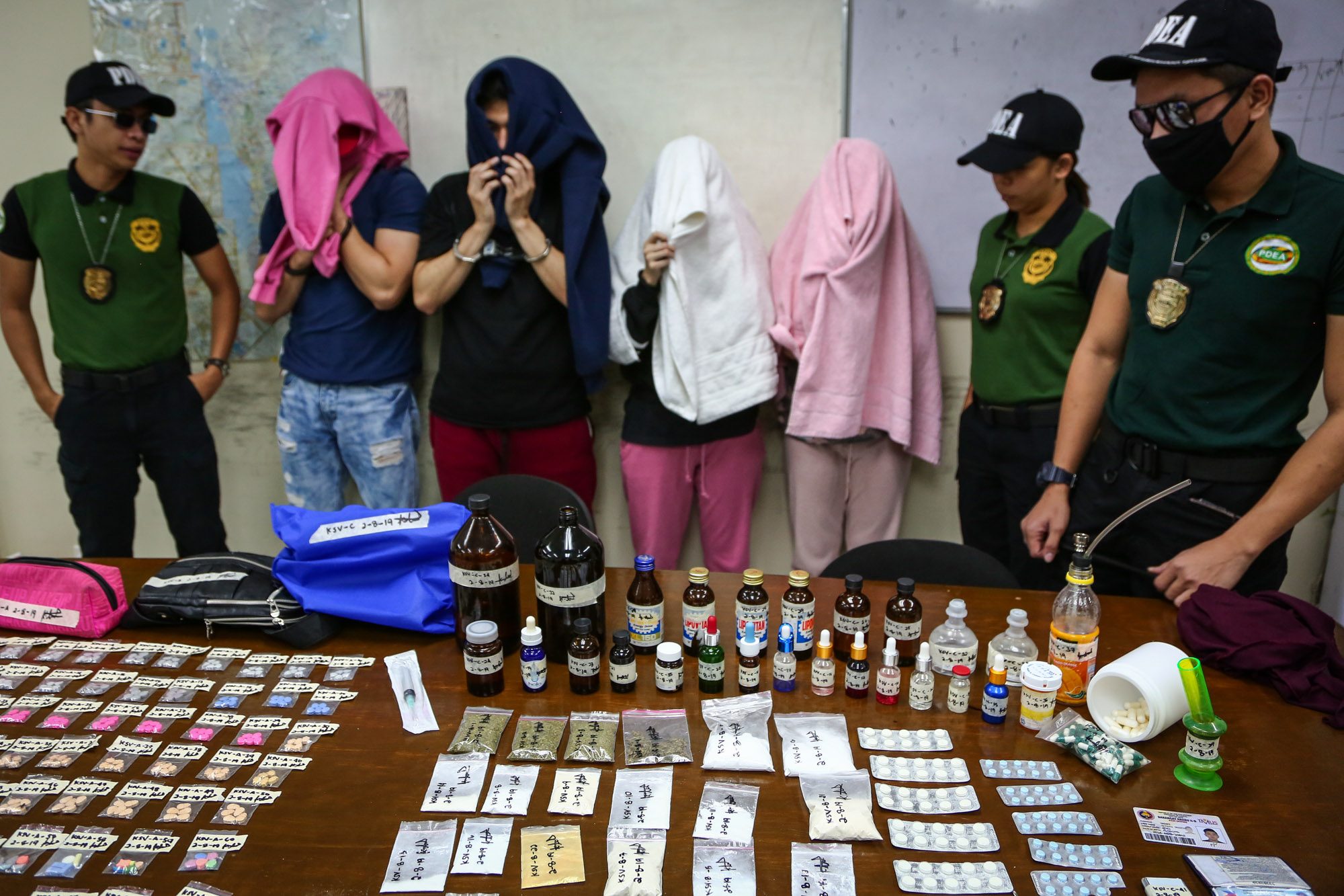 LOOK: PDEA seizes P2.8-M party drugs in Makati buy-bust operation