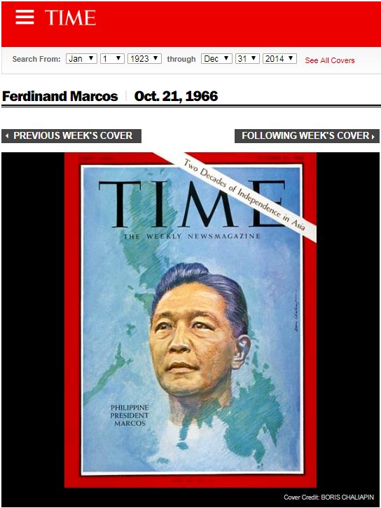 A screenshot of TIME magazine's online archive showing its cover from October 21, 1966.
 