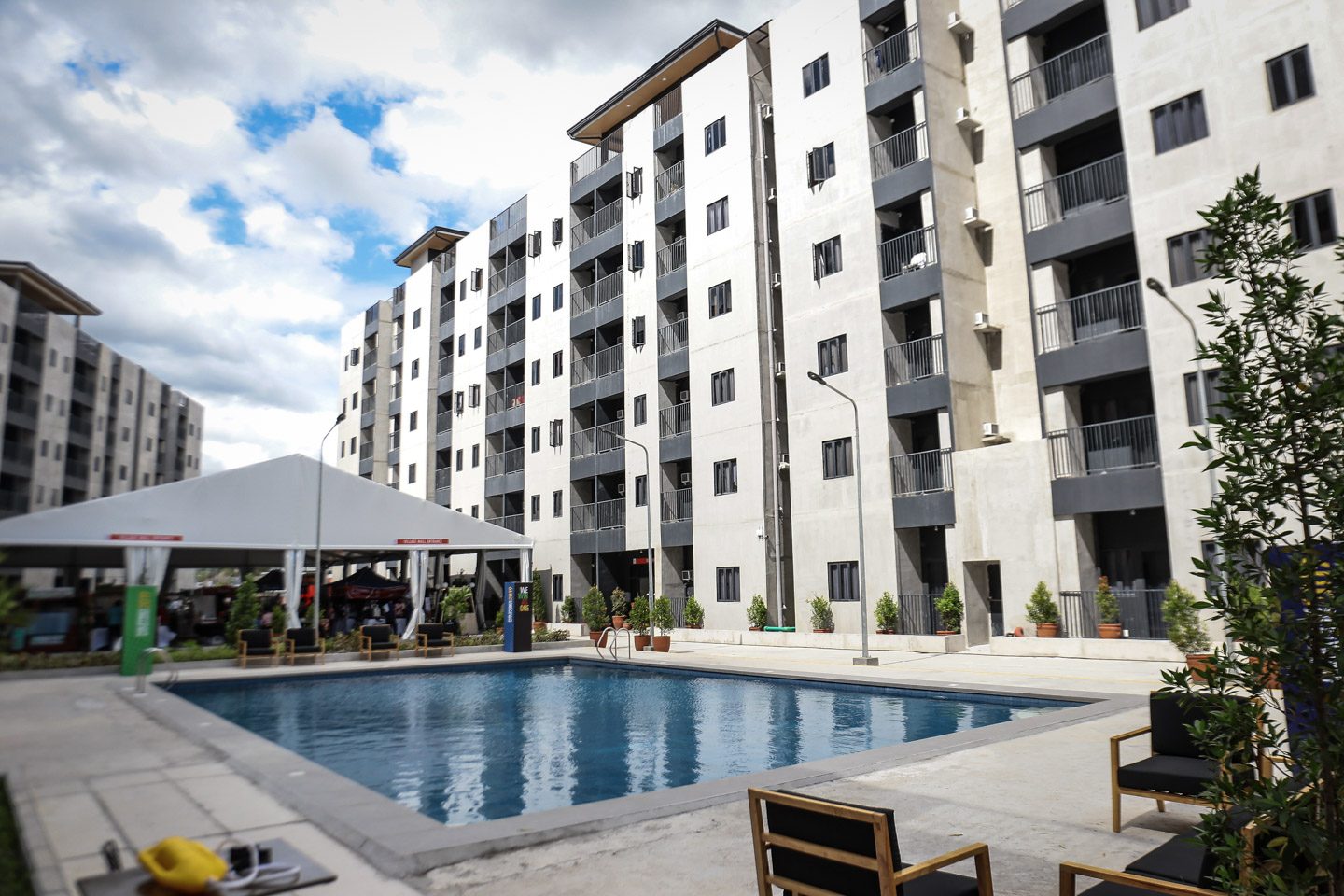 COMFORT. The athlete's village includes a recreational space with a pool to relax. Photo by Josh Albelda/Rappler 