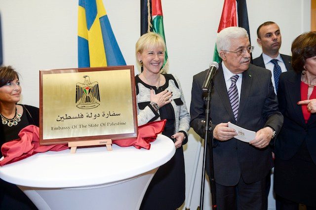 Sweden to Abbas: aid to Palestine comes with responsibilities