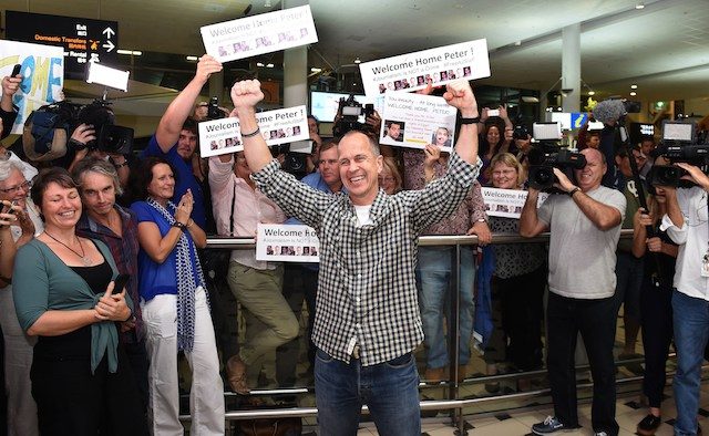 Peter Greste ‘ecstatic’ to be home after Egypt ordeal