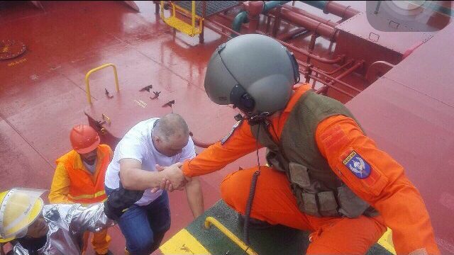LOOK: Air Force rescues OFW in West Philippine Sea