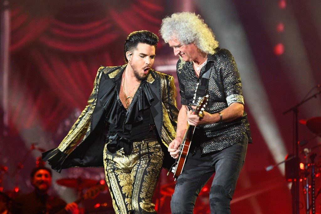 QUEEN FRONTMAN. Adam Lambert and Brian May of Queen perform during the 2019 Global Citizen Festival: Power The Movement in Central Park on September 28, 2019 in New York City.  Photo by Noam Galai/Getty Images for Global Citizen/AFP 