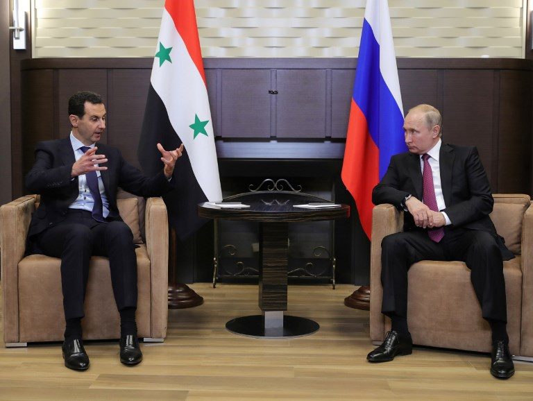 Putin meets Assad, calls for ‘political process’ on Syria