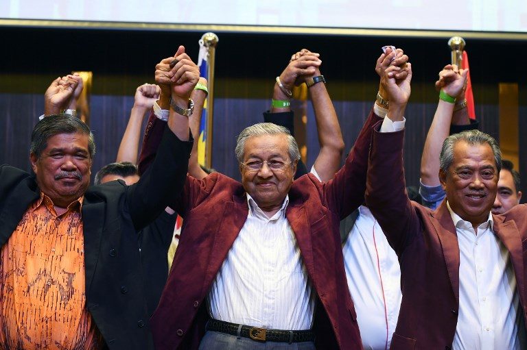Malaysia’s Mahathir wins shock election victory