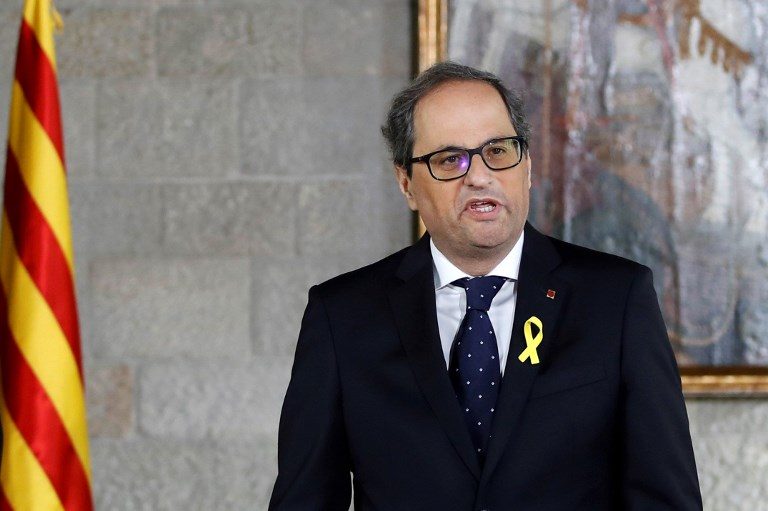 Catalan president forms gov’t without jailed, exiled ministers