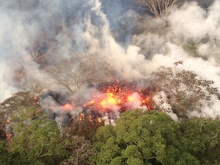 Hawaii volcano summit erupts, residents urged to take shelter