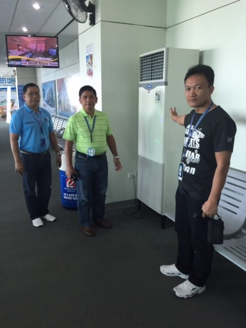 MORE CAPITAL. In the photo are CAAP Head Executive Assistant Rey Avilla (left) CAAP Chief-of-Staff Artemio Orozco (center) and  Davao Area Manager Efren Nagrama (right). Photos from CAAP Davao City airport   