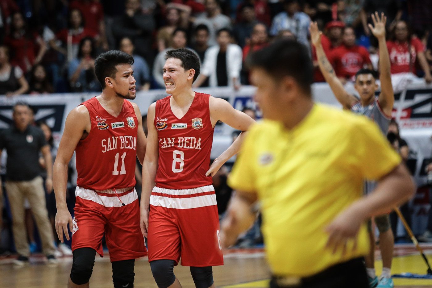 San Beda draws first blood in NCAA finals, gives Lyceum first loss