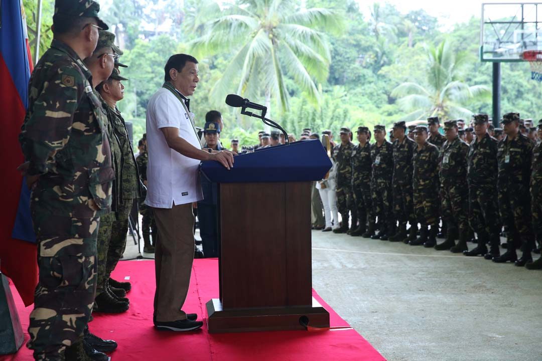 Duterte to troops: Massacre criminals, I’ll promote you
