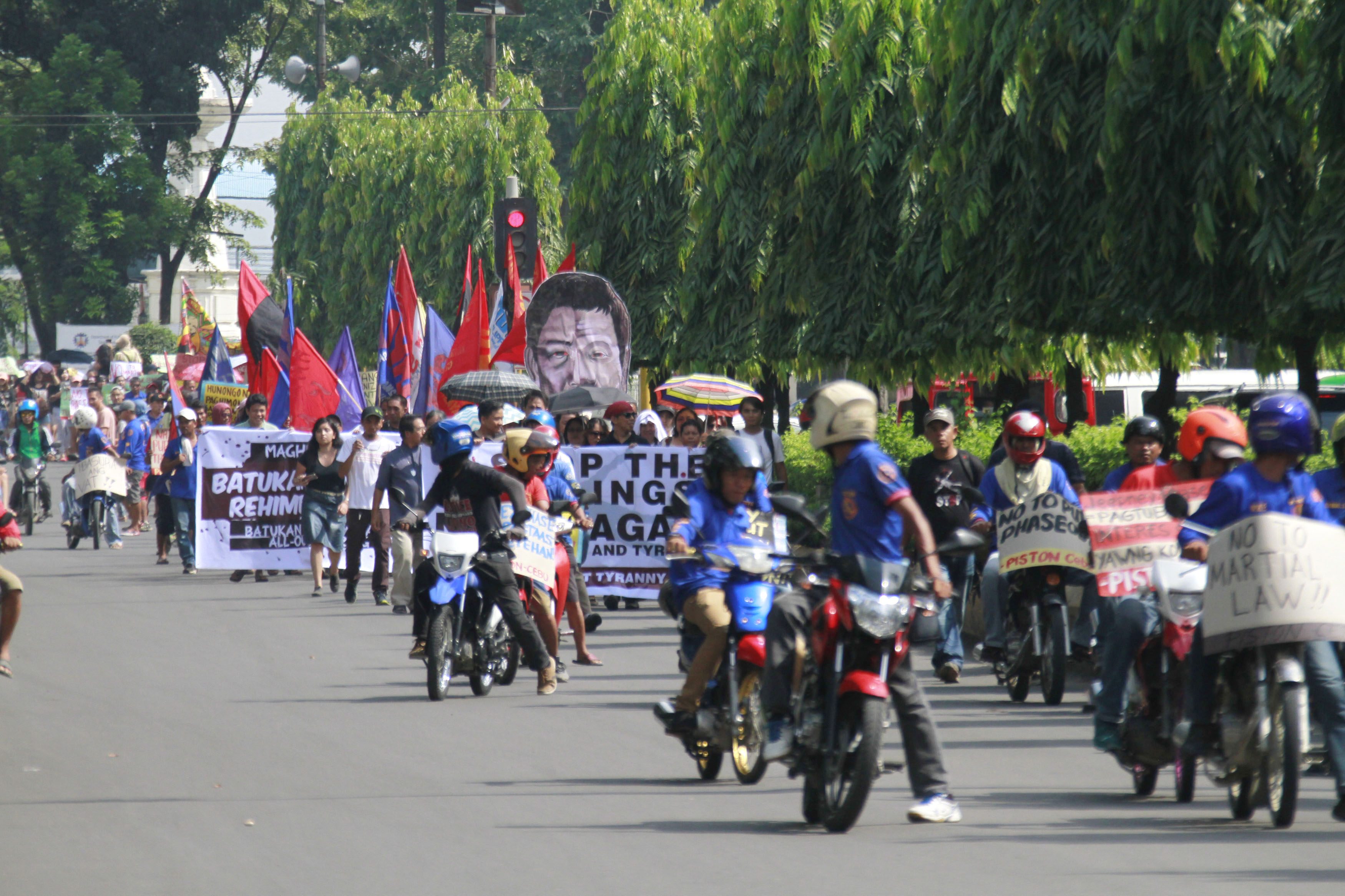 CEBU PROTEST. Various groups join the national day of protest in Cebu. Photo by Gelo Litonjua/Rappler 