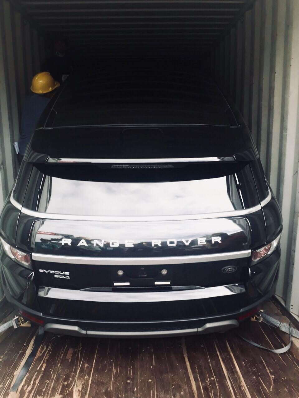 LUXURY VEHICLE. A Range Rover Evoque, one of 4 luxury vehicles found in the shipment.  Photo from Bureau of Customs.   