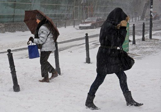 At least 20 die in cold snap across Europe