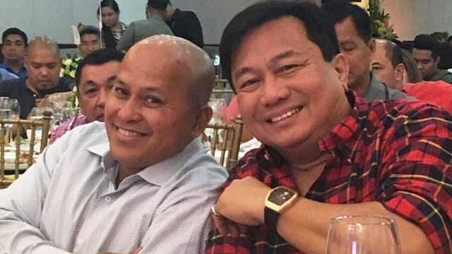 ALL SMILES. Philippine National Police chief Ronald dela Rosa and House Speaker Pantaleon Alvarez at Dela Rosa's birthday party on January 22, 2017. Photo courtesy of Special Assistant to the President Bong Go  
