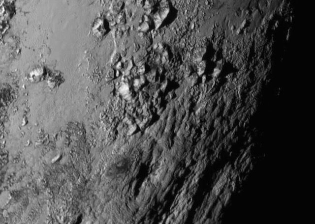 Pluto up close: Icy mountain ranges seen after NASA flyby