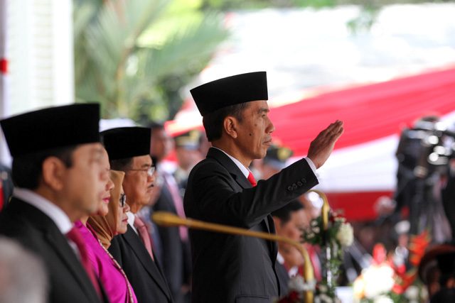 FOTO: Jokowi pimpin upacara peringatan kemerdekaan RI