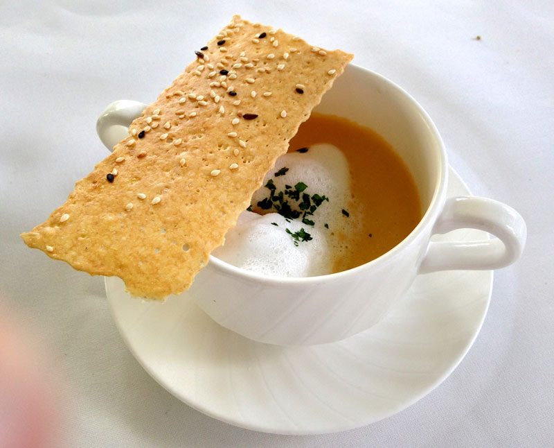 Soup starter. All photos provided by Nikka Sarthou-Lainez 