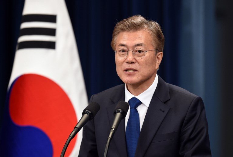 South Korea’s Moon urges calm on North Korea, says war unthinkable
