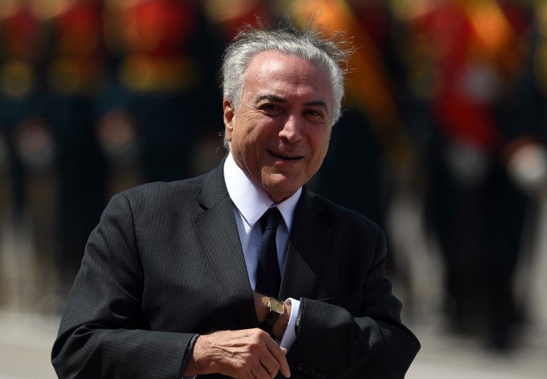 Lawmakers back quashing graft trial of Brazil President Temer