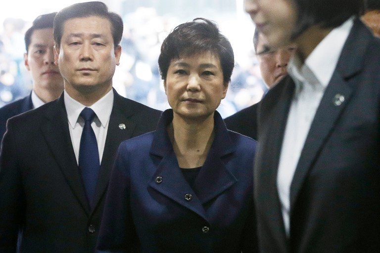 South Korea’s ousted president Park appears in court