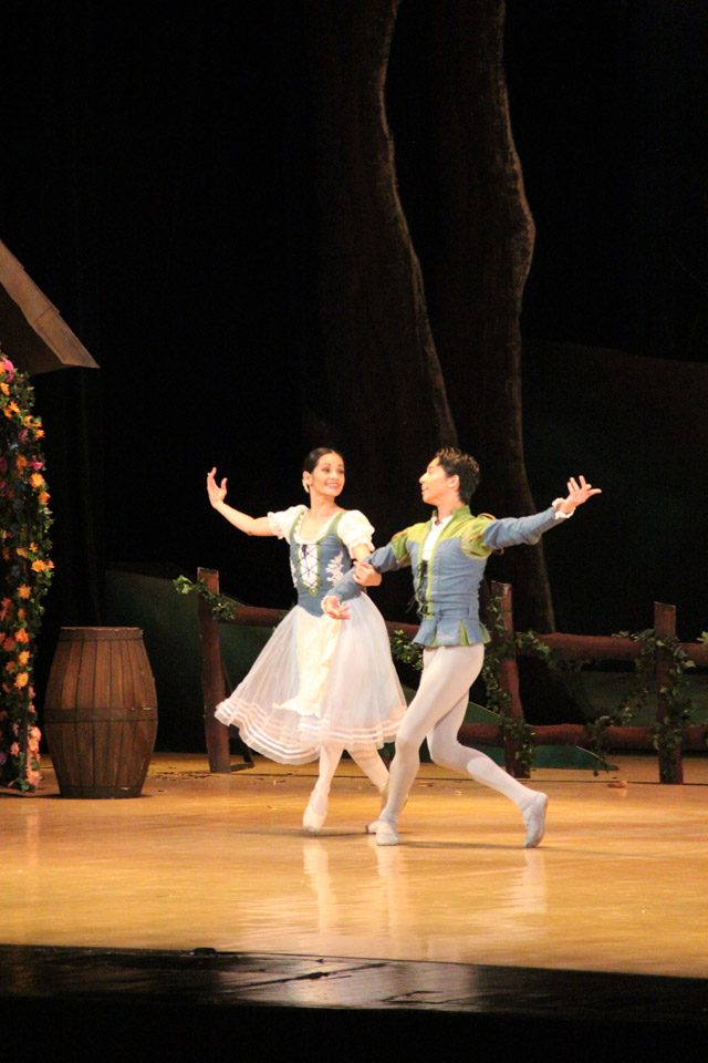 HANDSOME PAIR. Ballet Philippines principal dancers Katherine Trofeo and Jean Marc Cordero as Giselle and Duke Albrecht. Albrecht pretends to be the peasant Loys to woo Giselle