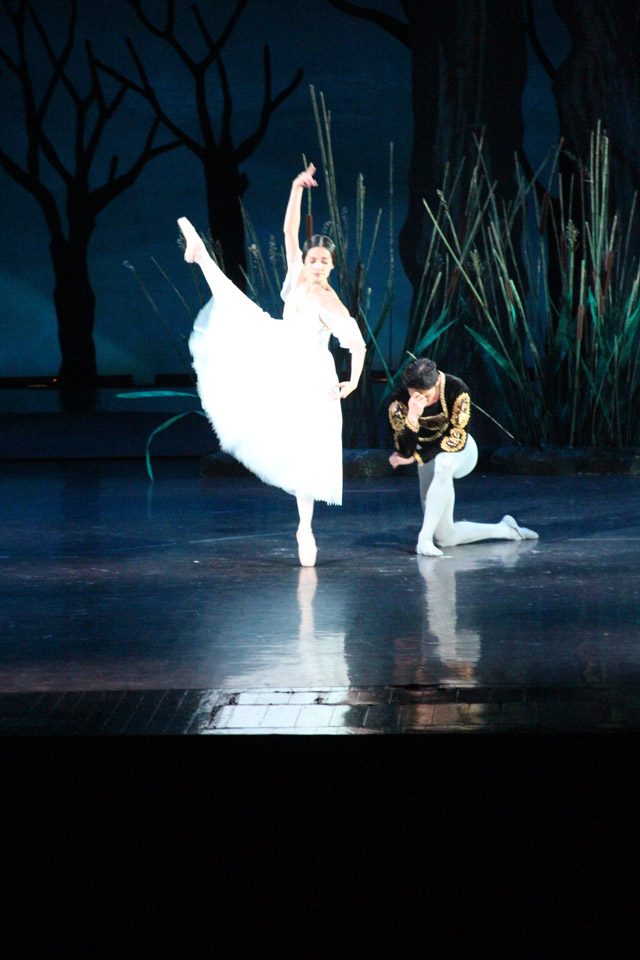 LOVE AFTER DEATH. Giselle, now a ghostly Wilis after death, dances to save the life of Albrecht