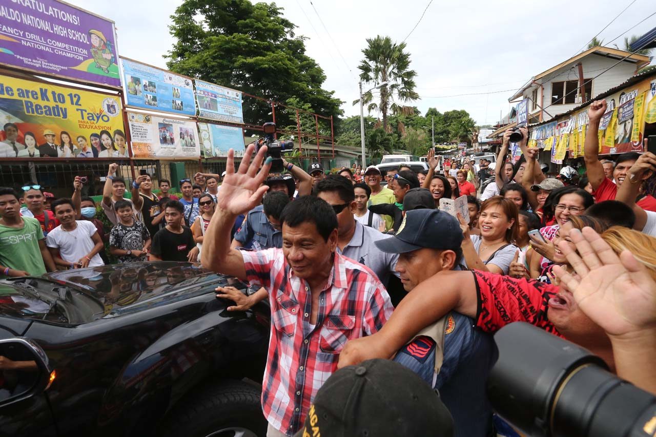 MR. PRESIDENT. Davao City Mayor Rodrigo Duterte on election day, May 9. Manman Dejeto/Rappler/File 