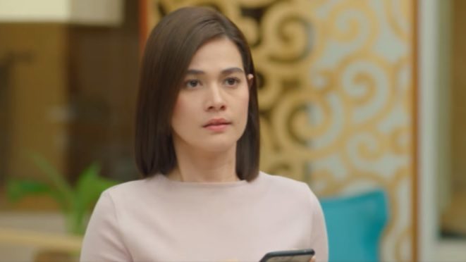 CONFUSED. Lia (Bea Alonzo) is shocked to see the return of former love Wado (Derek Ramsay). Lia is engaged to Philip (Paulo Avelino). 