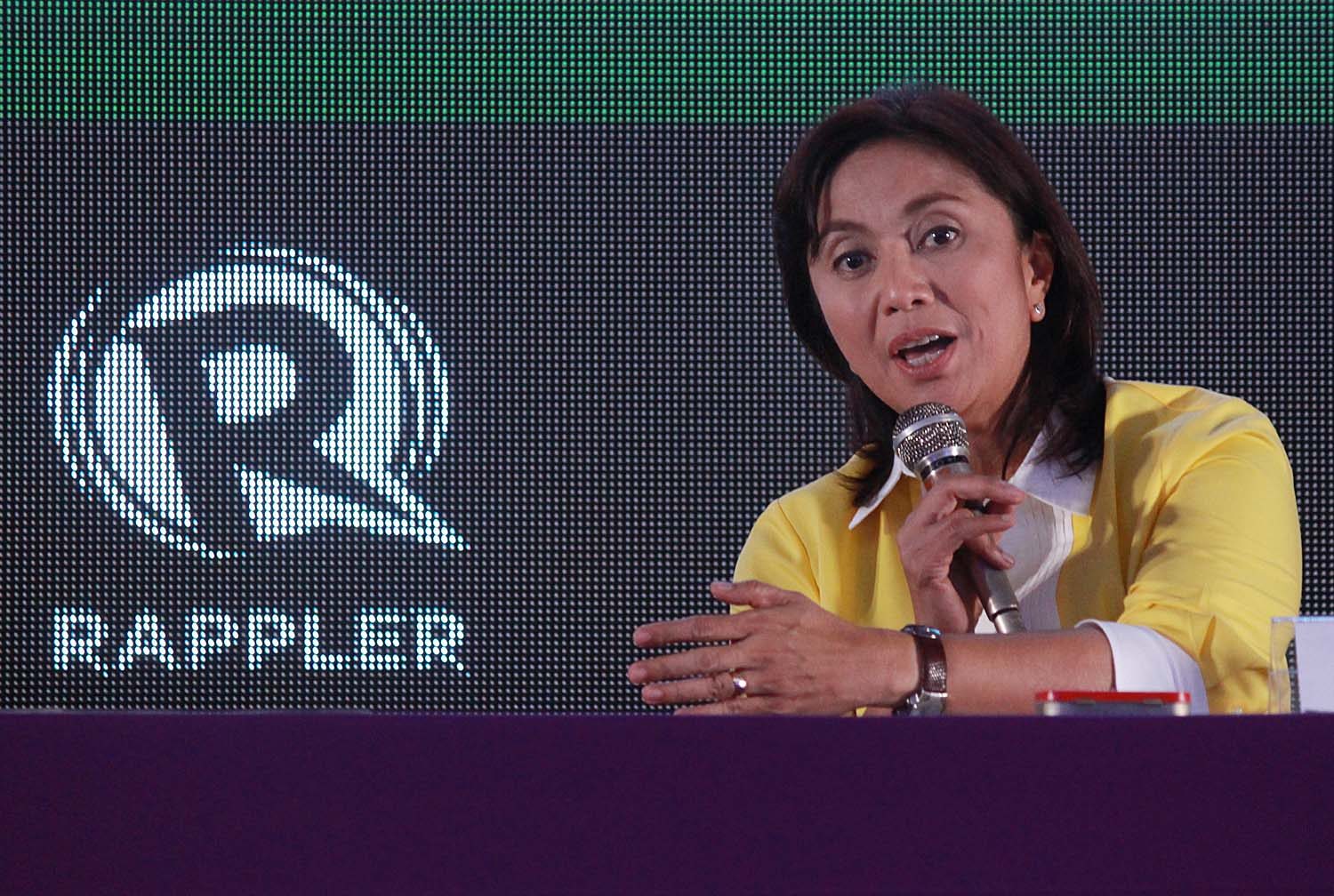 MIXED RECORD. Congresswoman Leni Robredi credits the administration for passing landmark laws but also says underspending and traffic are its weaknesses. Photo by Joel Liporada/Rappler 