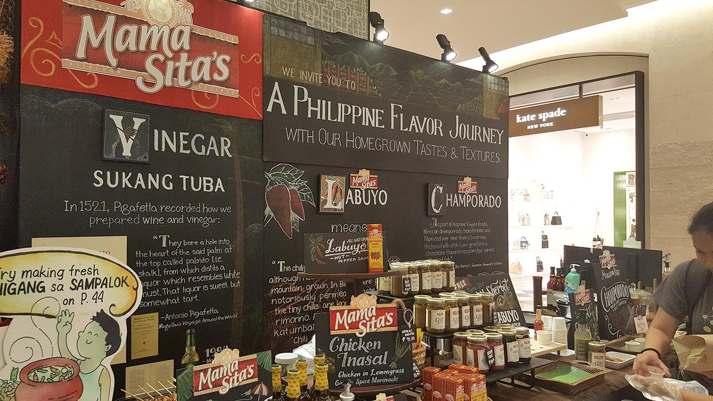 MAMA SITA. The brand's vinegar and mixes can also be bought at the food fair. 