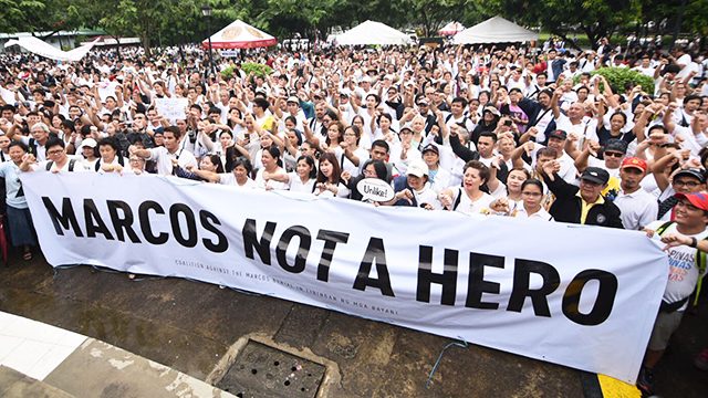 #MarcosIsNotAHero, #MarcosBurial trend on Twitter