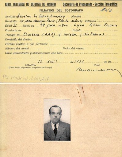‘Little Prince’ writer Antoine de Saint-Exupéry’s Spanish civil war press pass found