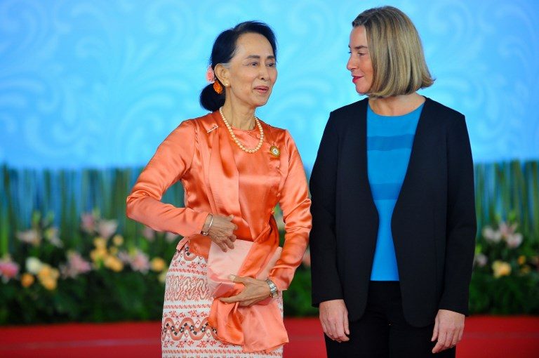 EU’s Mogherini ‘encouraged’ by Rohingya talks with Suu Kyi