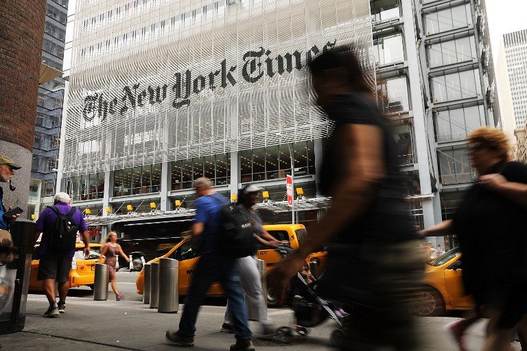 New York Times hits Duterte over SEC decision vs Rappler