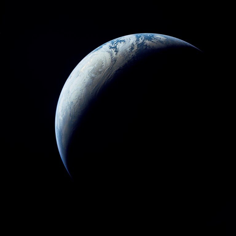 ROUND MOON. This NASA handout photo released on November 9, 2017 shows on November 9, 1967, when the uncrewed Apollo 4 test flight made a great ellipse around Earth as a test of the translunar motors and of the high speed entry required of a crewed flight returning from the Moon. Handout/NASA/AFP  