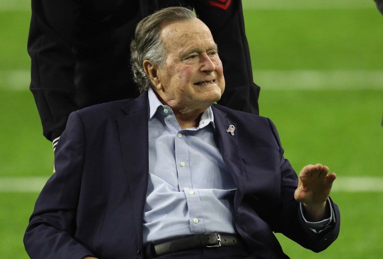 George H.W. Bush recovering in hospital – office