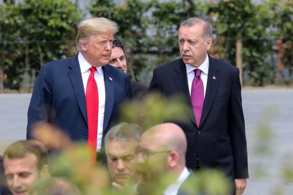 Trump ignores controversy to host Turkey’s Erdogan
