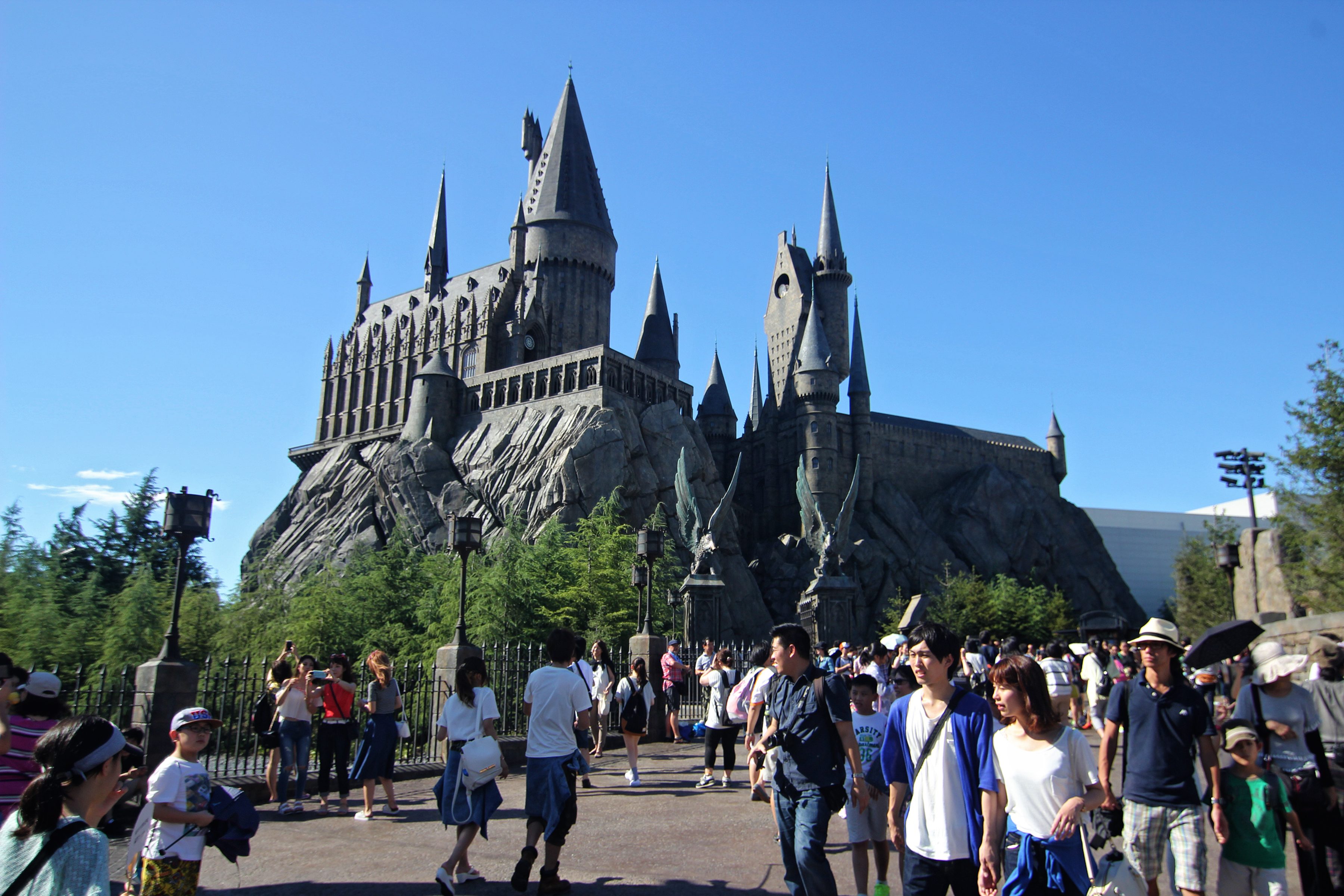 Visitors flock to the Wizarding World of Harry Potter in Japan where the famous Hogwarts castle can be seen. Photo by Franz Lopez/Rappler 