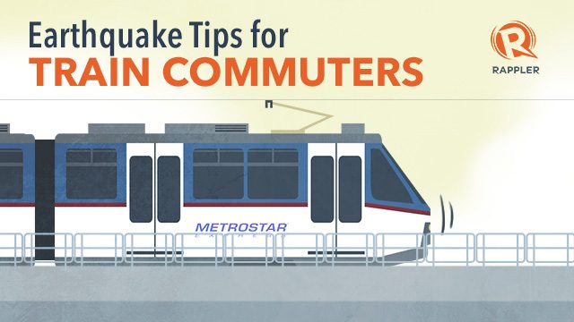 Earthquake tips for train commuters