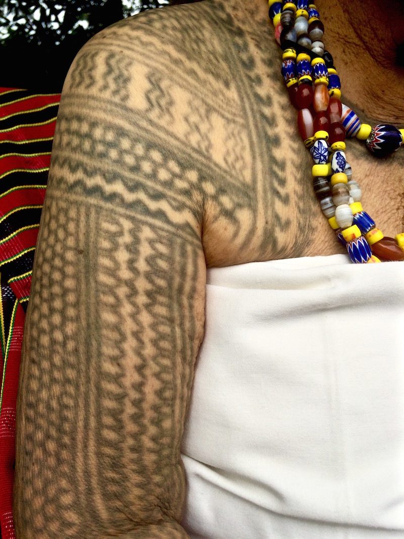 Lasoy arm: The tattoos on Lasoy’s arms were the first she received at age 13 