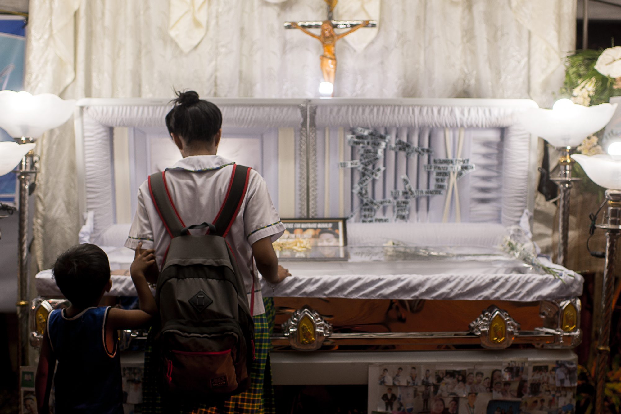 WELL-LOVED. Classmates, neighbors, and relatives attest to the good behavior of the 17-year-old Maynard, who was killed by known robbers and carnappers in Makati on November 14, 2017. Photo by Eloisa Lopez/Rappler 