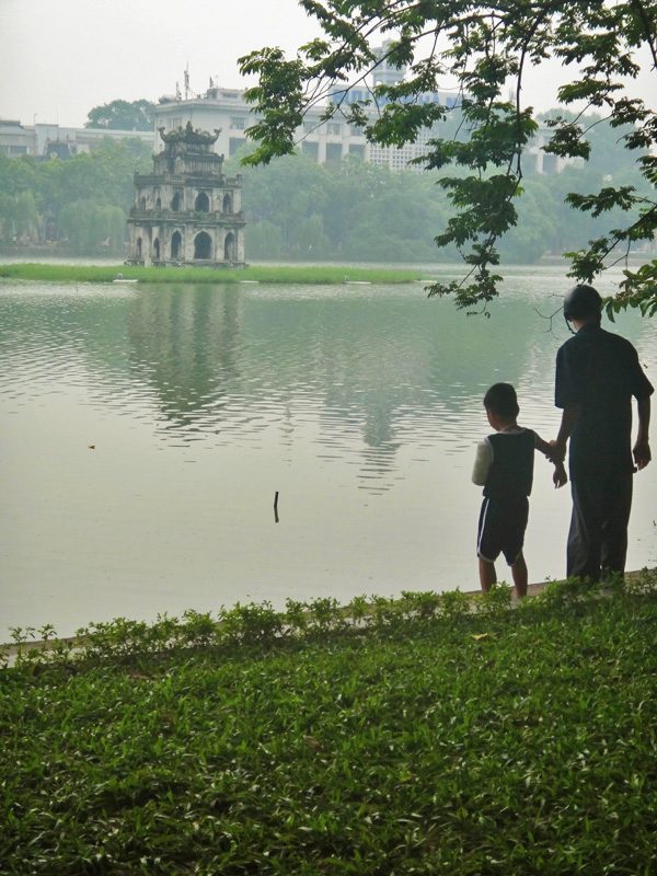 LAKESIDE MORNINGS. Mornings are quietest and one of the best times to explore Hoan Kiem Lake. 