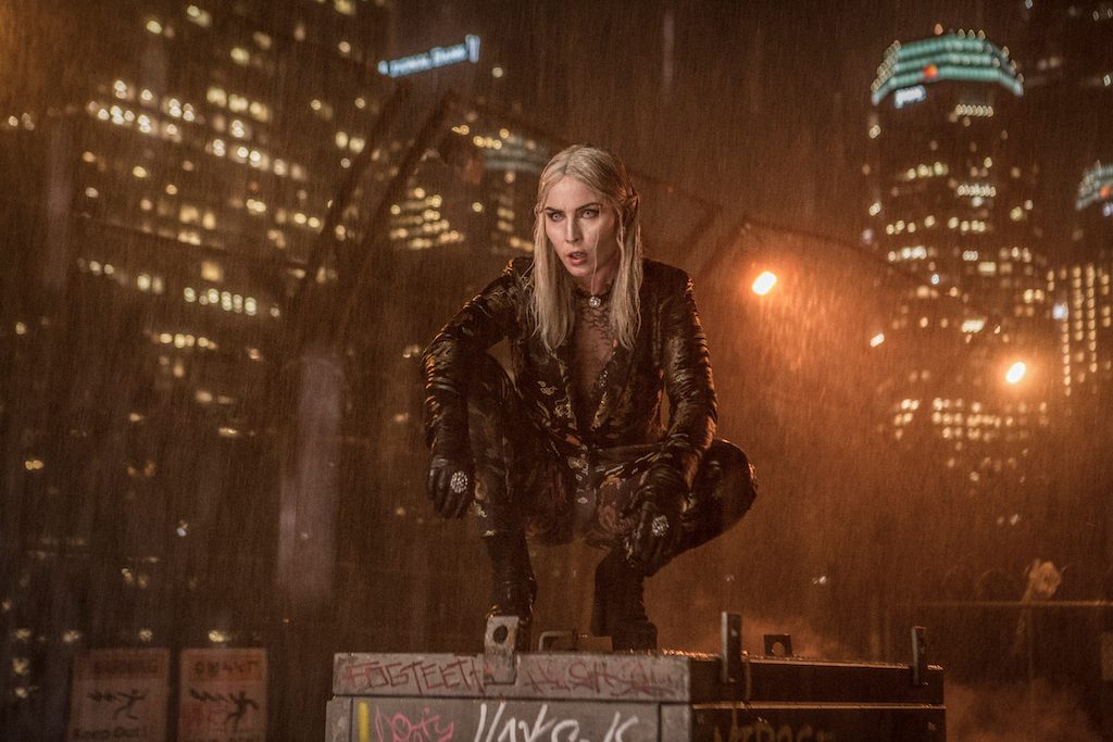 DARK ELF. Noomi Rapace plays Leilah, an elf who is working to bring back the evil Dark Lord. Photo by Matt Kennedy/Netflix 