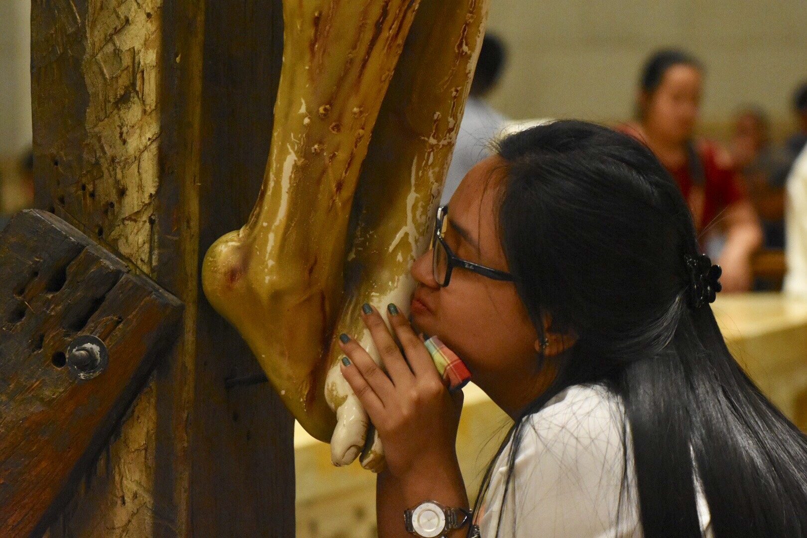 IN PHOTOS: Good Friday service at the Manila Cathedral