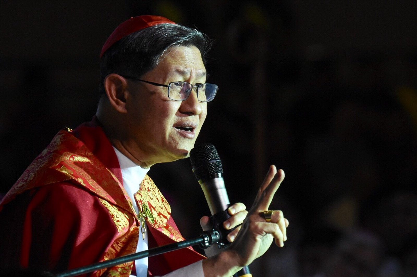 Cardinal Tagle prays for peace in Middle East during Traslacion 2020 mass