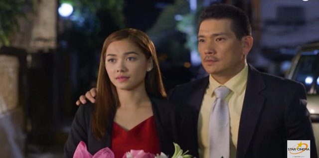 LOVE TRIANGLE. Jojo comes face to face with Elise's new man played by Richard Yap. Screengrab from YouTube 